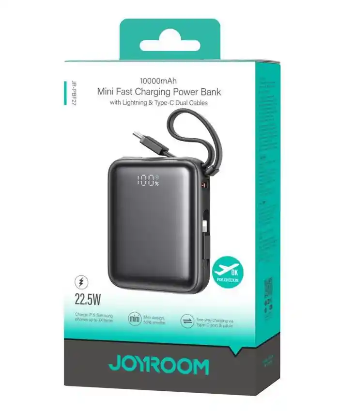 JOYROOM JR-PBF27 Power Bank 10000mAh 22.5W mini compact power bank